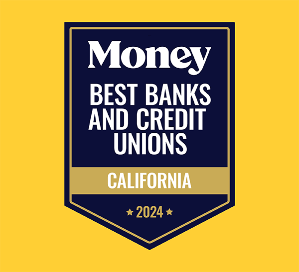 Money Award logo for Best Banks and Credit Unions in California in 2024